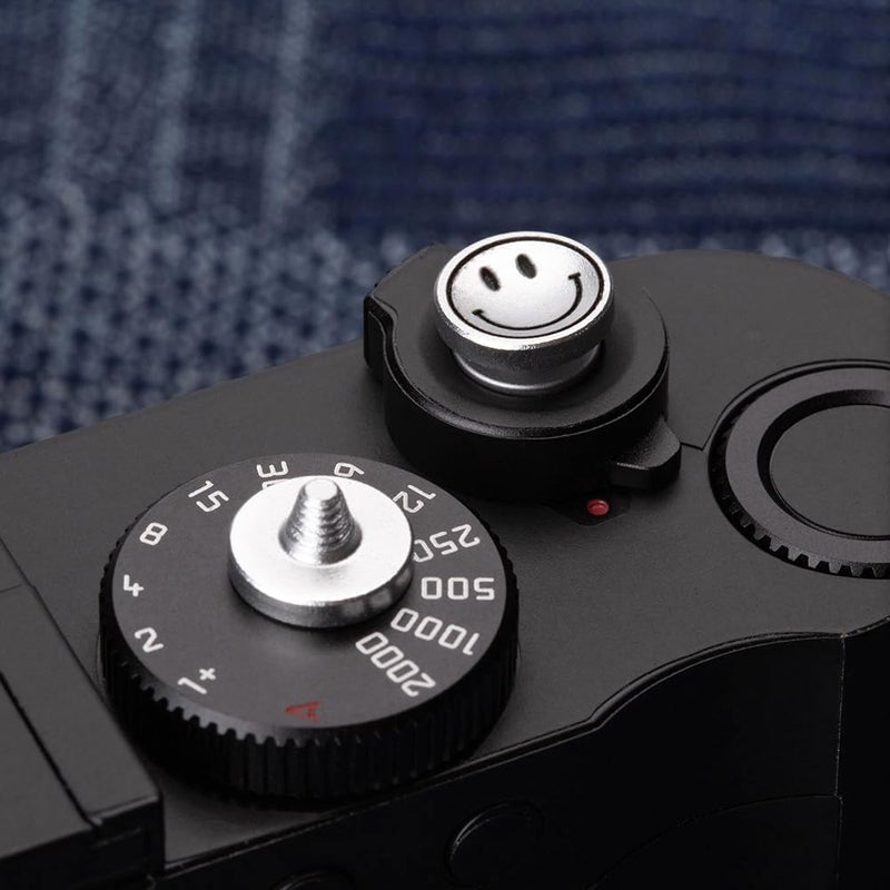 DBZZ Camera Shutter Button Compatible with FUJIFILM X-T5 X-T4 X-T20 X-T30 X-T200 X-PRO2 ，,Soft Release Button for laica M9 (Smile) - Image 3